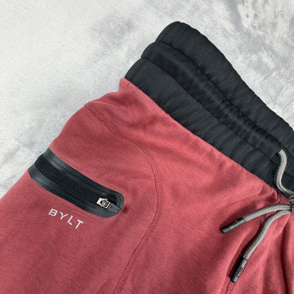 BYLT Premium Jogger Mens Medium Maroon Black Everyday Athletic Pants PREM JOG - Picture 3 of 11